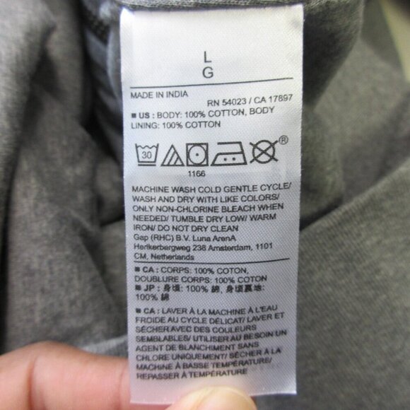 Banana Republic Men Luxe Touch Performance Jacket L Grey Sweater Bomber 630 - Picture 4 of 10